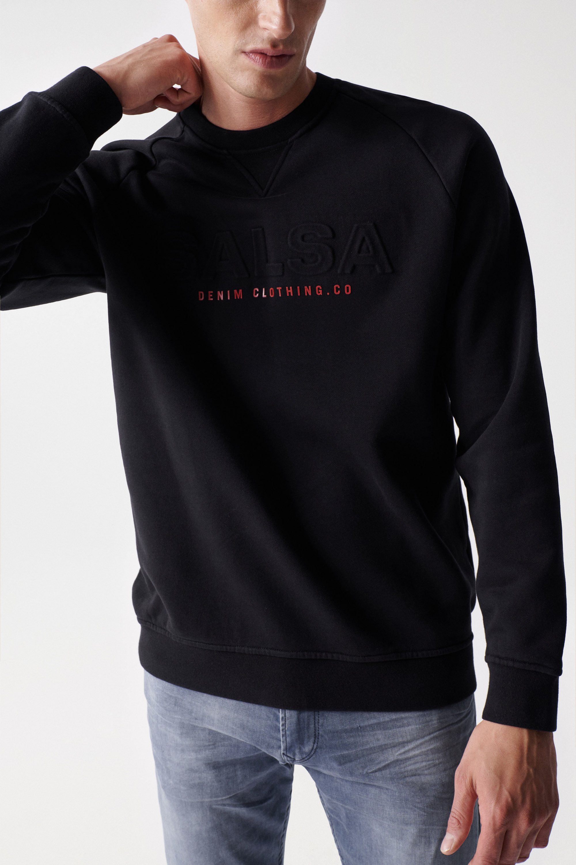 SUDADERA CON LOGO EN RELIEVE HOMBRE SALSA LOS ANGELES