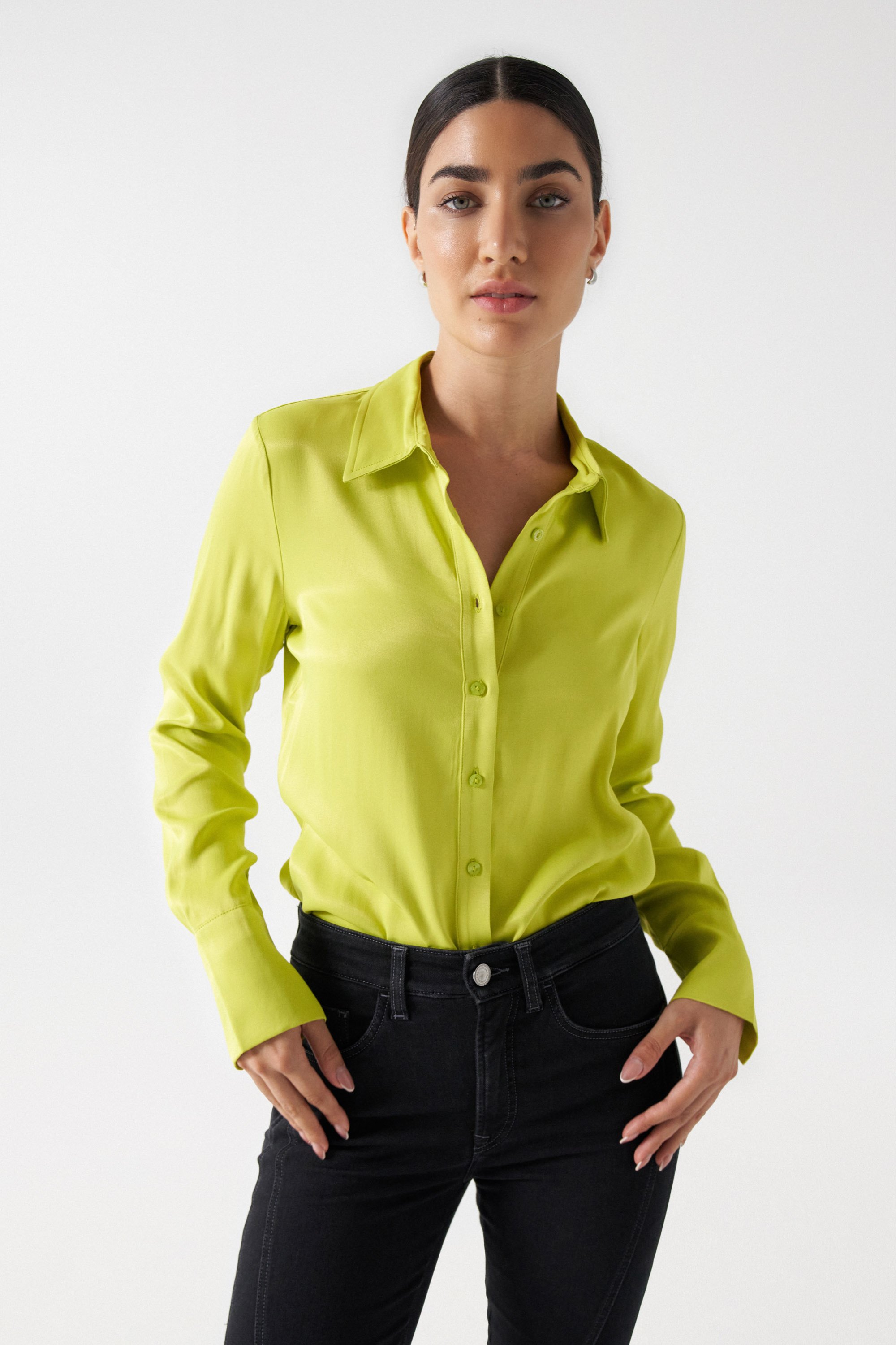 Camisa discount satinada mujer