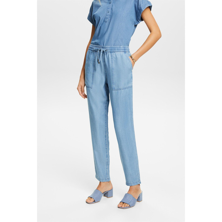 PANTALÓN JOGGER EN DENIM LIGERO MUJER ESPRIT