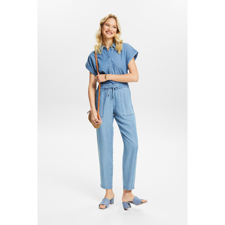 PANTALÓN JOGGER EN DENIM LIGERO MUJER ESPRIT