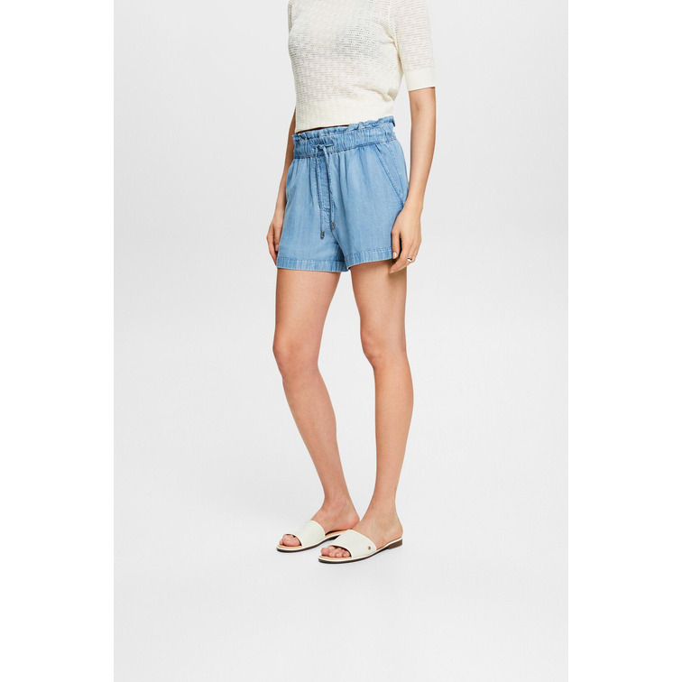 SHORTS DENIM CINTURA ELÁSTICA MUJER ESPRIT