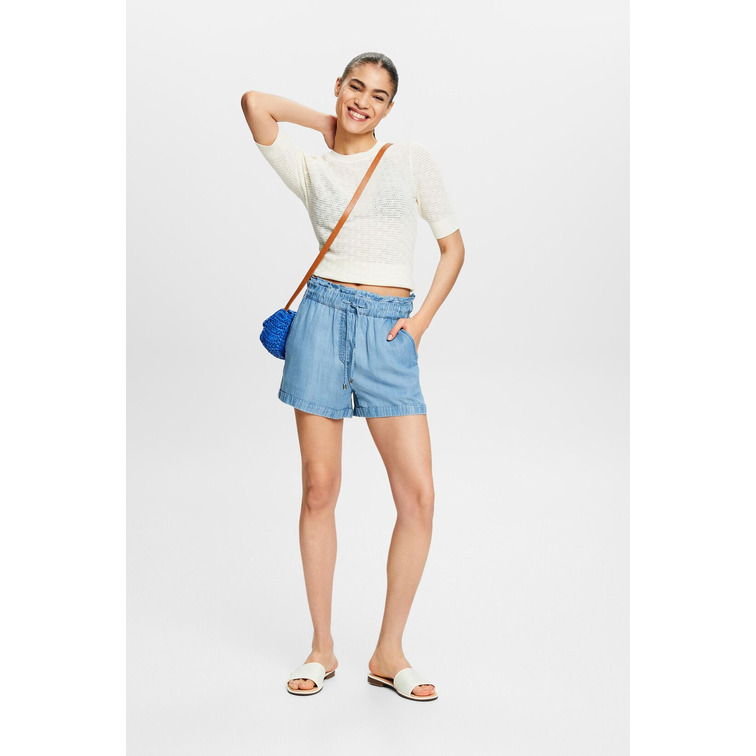 SHORTS DENIM CINTURA ELÁSTICA MUJER ESPRIT