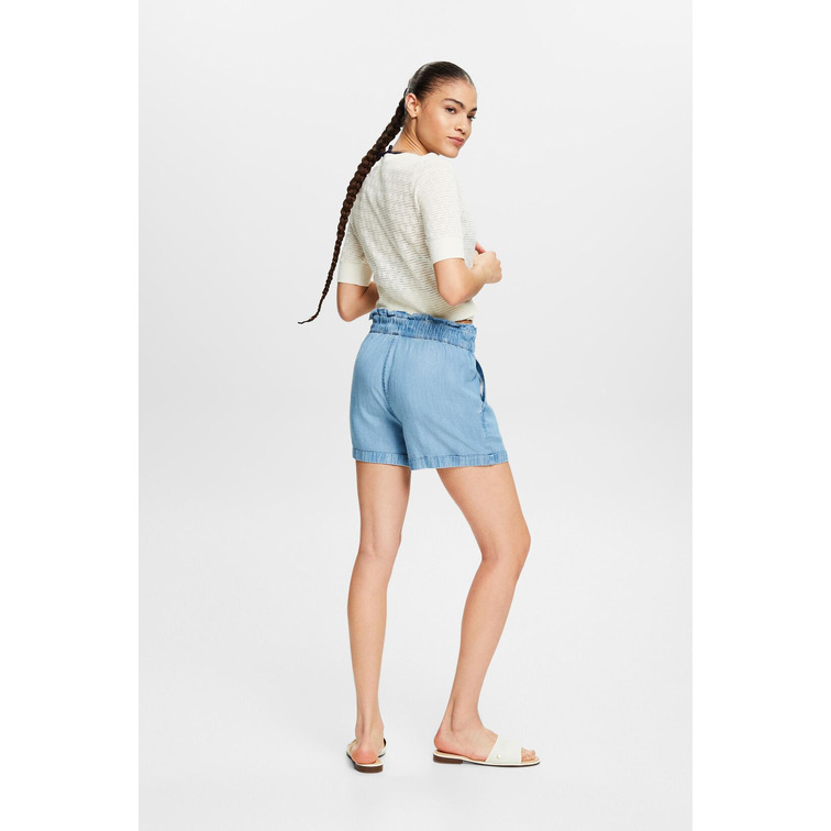 SHORTS DENIM CINTURA ELÁSTICA MUJER ESPRIT