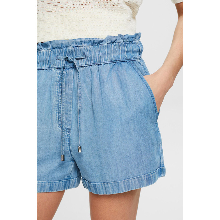 SHORTS DENIM CINTURA ELÁSTICA MUJER ESPRIT