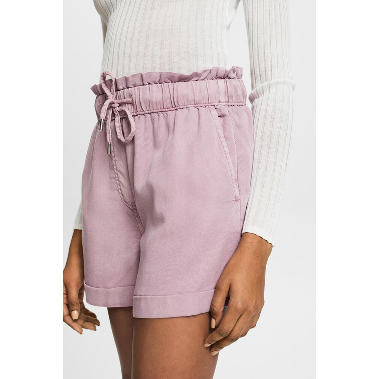 SHORT DE SARGA CON CINTURA ELÁSTICA MUJER ESPRIT