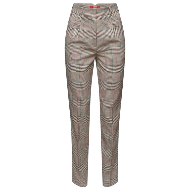 PANTALÓN MUJER ESPRIT TAPERED CHECK - Korner