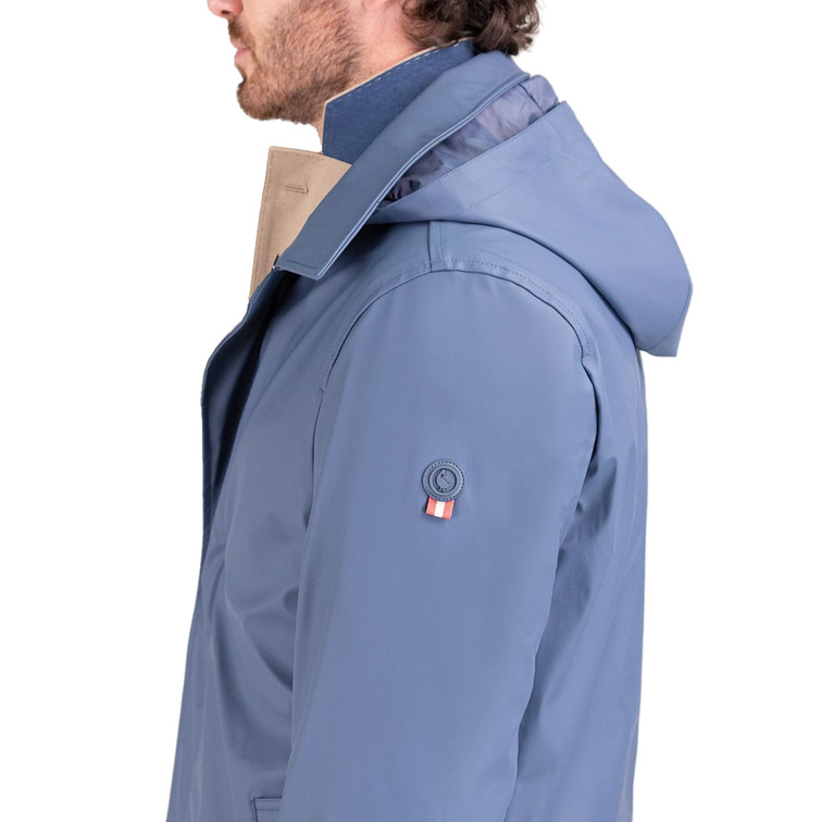 CAZADORA HOMBRE  EL GANSO GABARDINA ENGOMADA AZUL