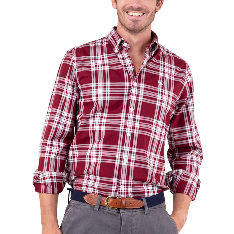 CAMISA HOMBRE  EL GANSO CAMISA TARTÁN ROJO