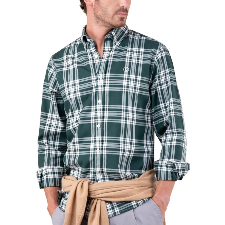 CAMISA HOMBRE  EL GANSO CAMISA TARTÁN VERDE