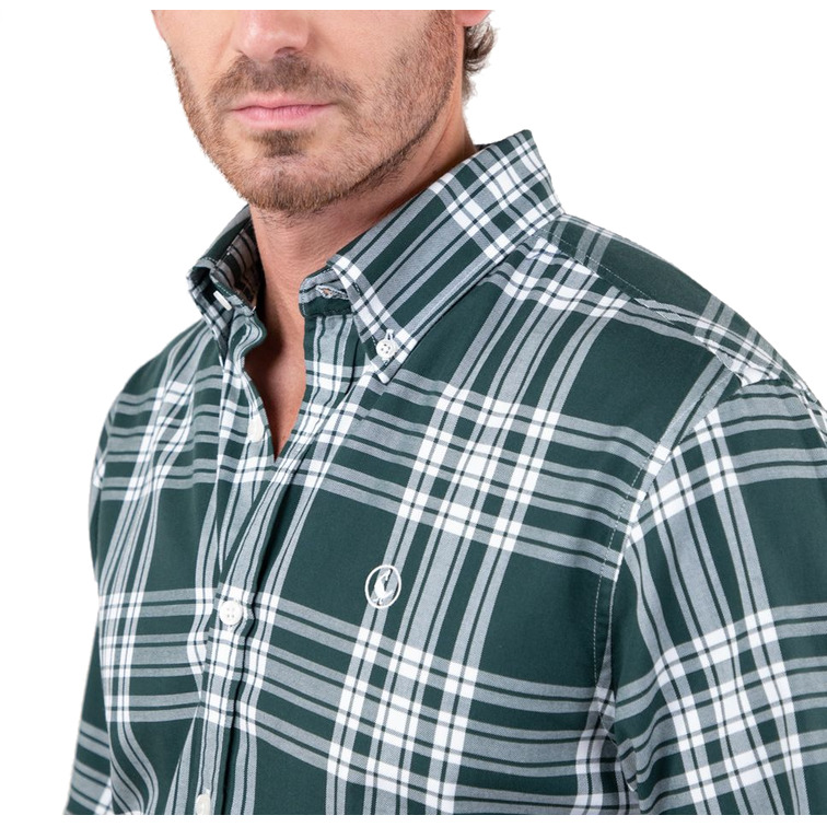 CAMISA HOMBRE  EL GANSO CAMISA TARTÁN VERDE