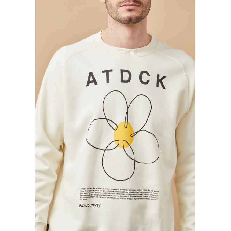 SUDADERA HOMBRE ALTONADOCK DISEÑO FLOR