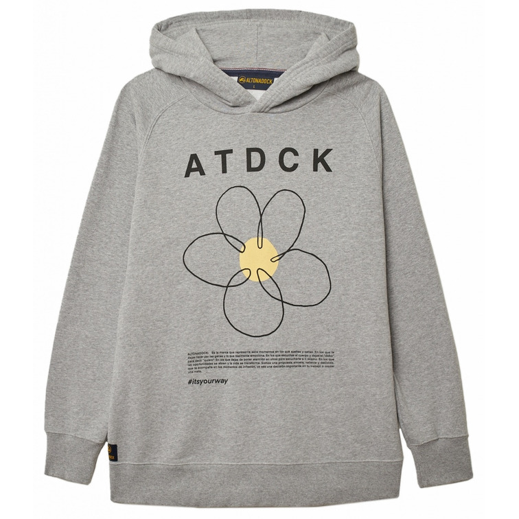 SUDADERA CON CAPUCHA HOMBRE ALTONADOCK DISEÑO FLOR