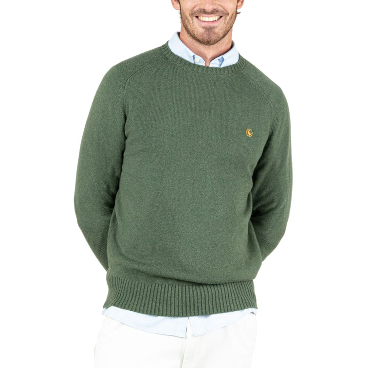 JERSEY HOMBRE EL GANSO LANA MERINO VERDE