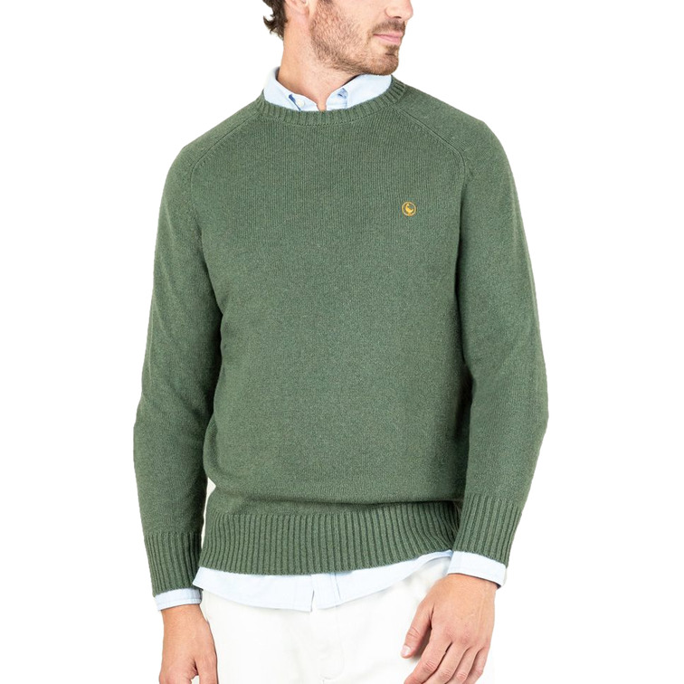 JERSEY HOMBRE EL GANSO LANA MERINO VERDE