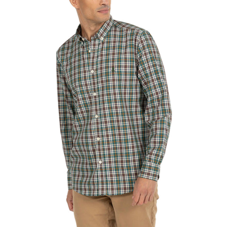 CAMISA HOMBRE  PULPO CAMISA MULTICUADRO TWILL MOSTA