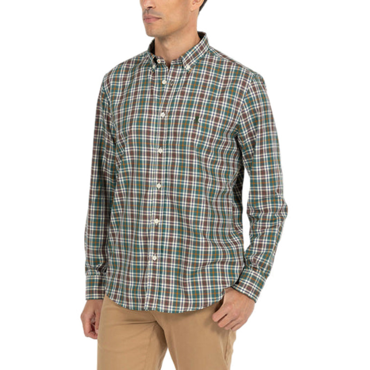 CAMISA HOMBRE  PULPO CAMISA MULTICUADRO TWILL MOSTA