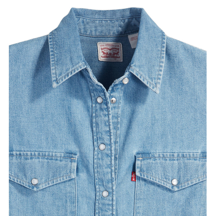 CAMISA MUJER  LEVI'S ICONIC WESTERN LIGHT INDIGO -