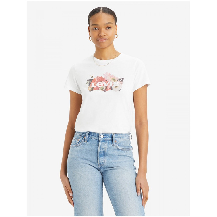 CAMISETA MUJER  LEVIS THE PERFECT TEE FLORAL BW FILL