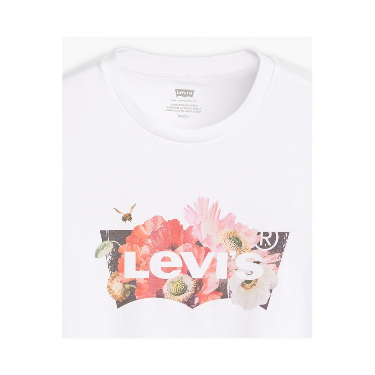 CAMISETA MUJER  LEVIS THE PERFECT TEE FLORAL BW FILL