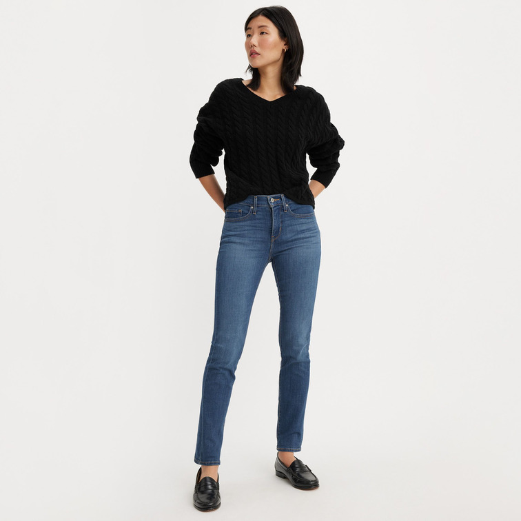 VAQUERO MUJER  LEVI'S 312 SHAPING SLIM MED INDIGO -