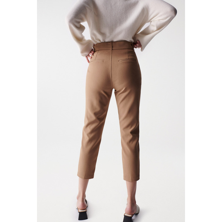 PANTALÓN MUJER  SALSA CHINO CROPPED SLIM HIGH WAIST