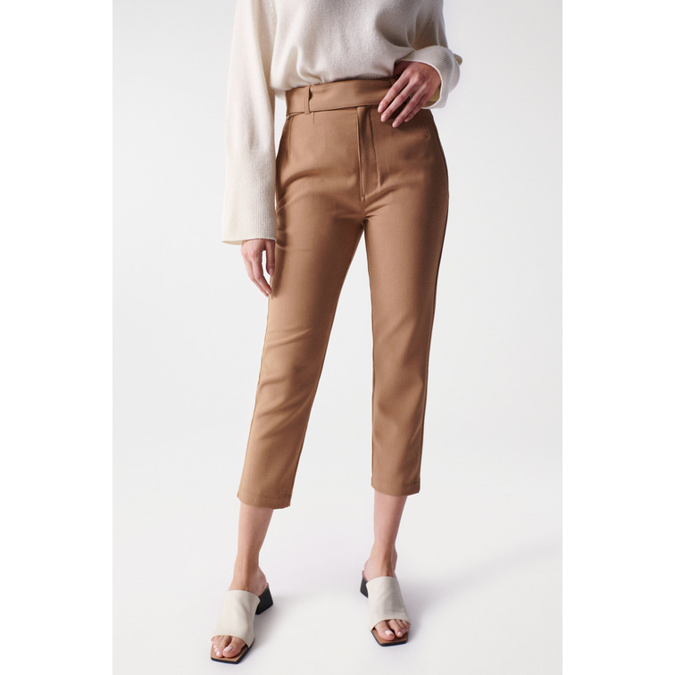 PANTALON CHINO MUJER SALSA JEANS CROPPED SLIM CINTURA ALTA