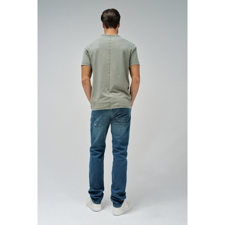 CAMISETA HOMBRE  SALSA JEANS T-SHIRT V NECK RAW EDGE SLIM F