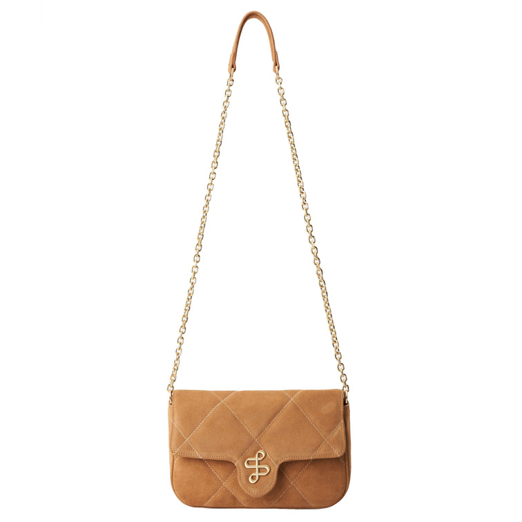 BOLSO MUJER  SALSA QUILTED SUEDE SHOULDER BAG W/