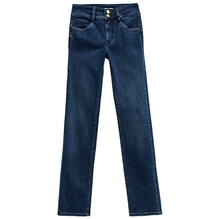 VAQUERO MUJER SALSA JEANS RECTO EFECTO PUSH IN