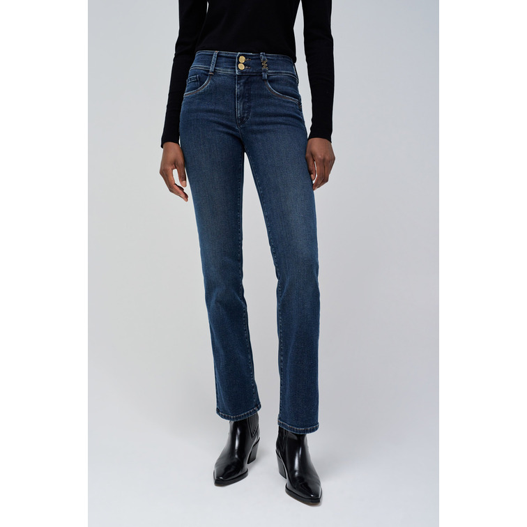 VAQUERO MUJER SALSA JEANS RECTO EFECTO PUSH IN