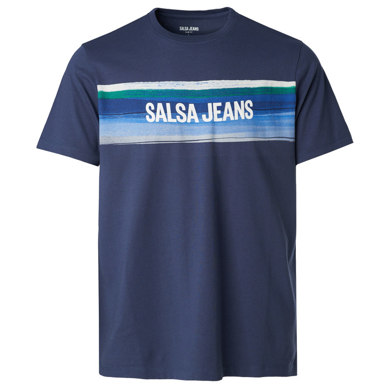 CAMISETA HOMBRE SALSA JEANS ESTAMPADO DEGRADADO SLIM FIT