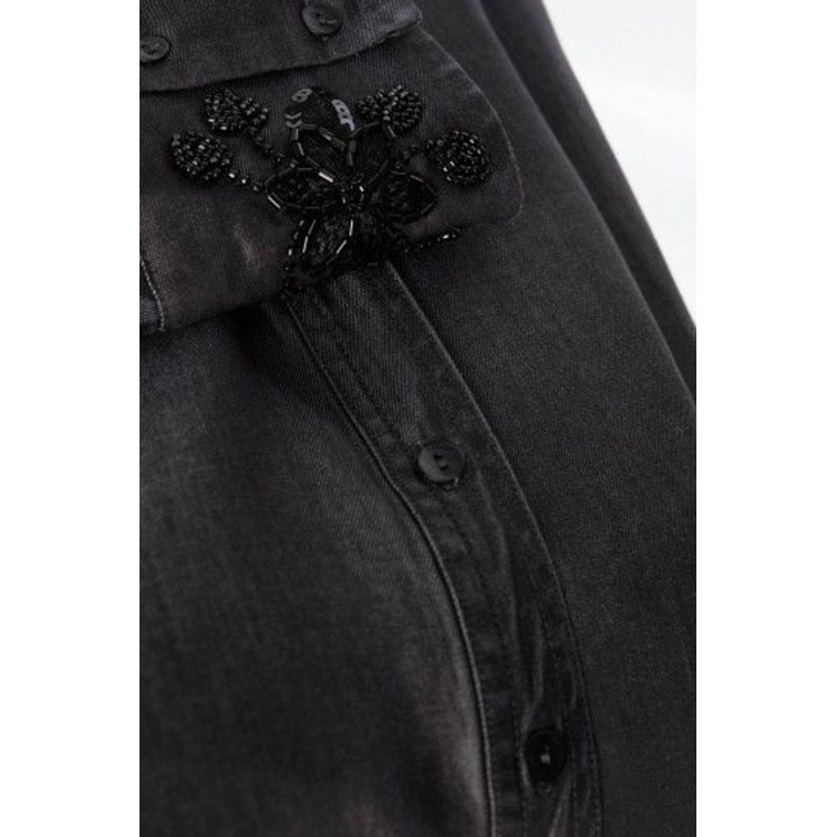 CAMISA DENIM MUJER SALSA JEANS NEGRA