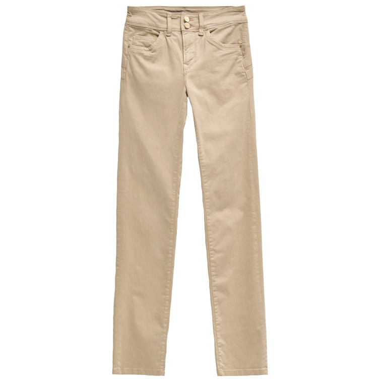 VAQUERO BEIGE MUJER SALSA JEANS SLIM EFECTO PUSH IN