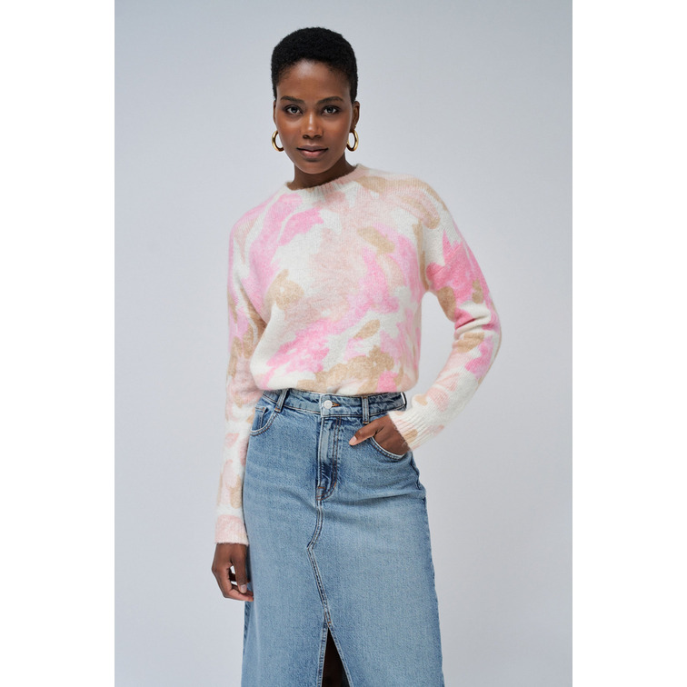 JERSEY MUJER SALSA JEANS DE LANA Y MOHAIR ESTAMPADO FLORES