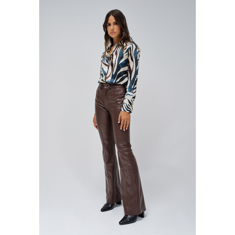 CAMISA SATINADA MUJER SALSA JEANS ANIMAL PRINT