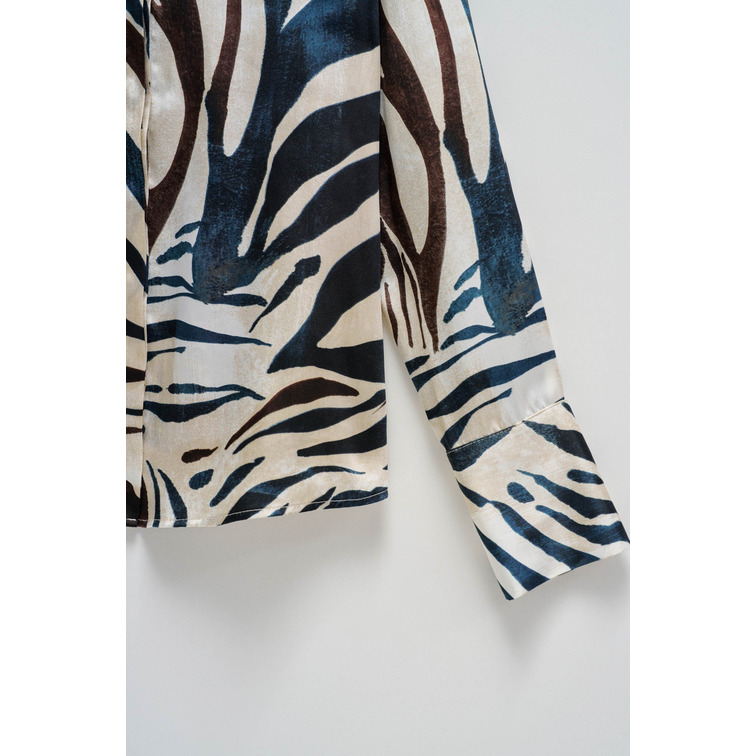 CAMISA SATINADA MUJER SALSA JEANS ANIMAL PRINT