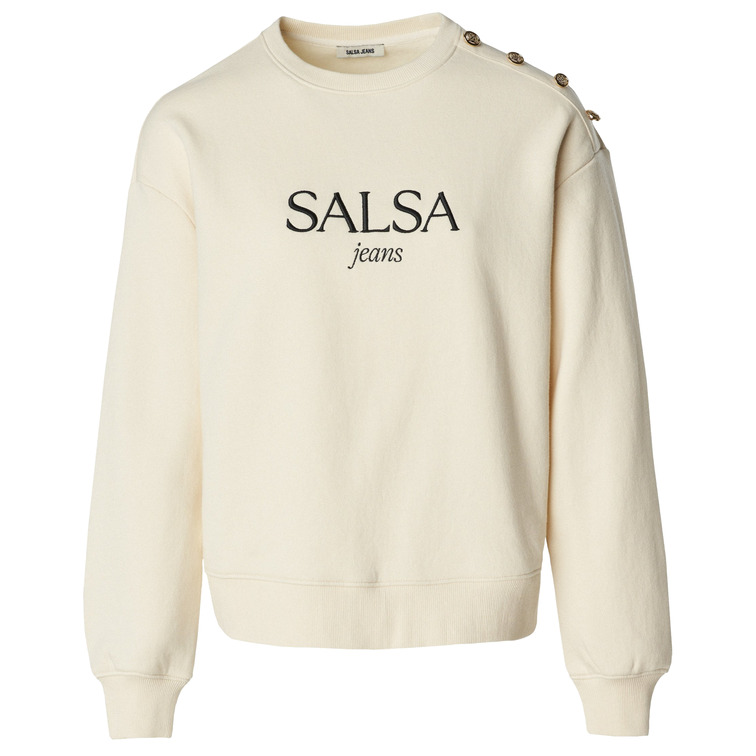 SUDADERA MUJER SALSA JEANS CON LOGO