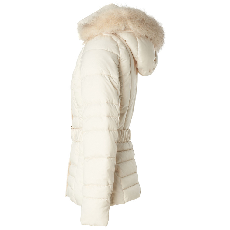 ABRIGO MUJER  SALSA SHORT PUFFER COAT WITH FUR HOO