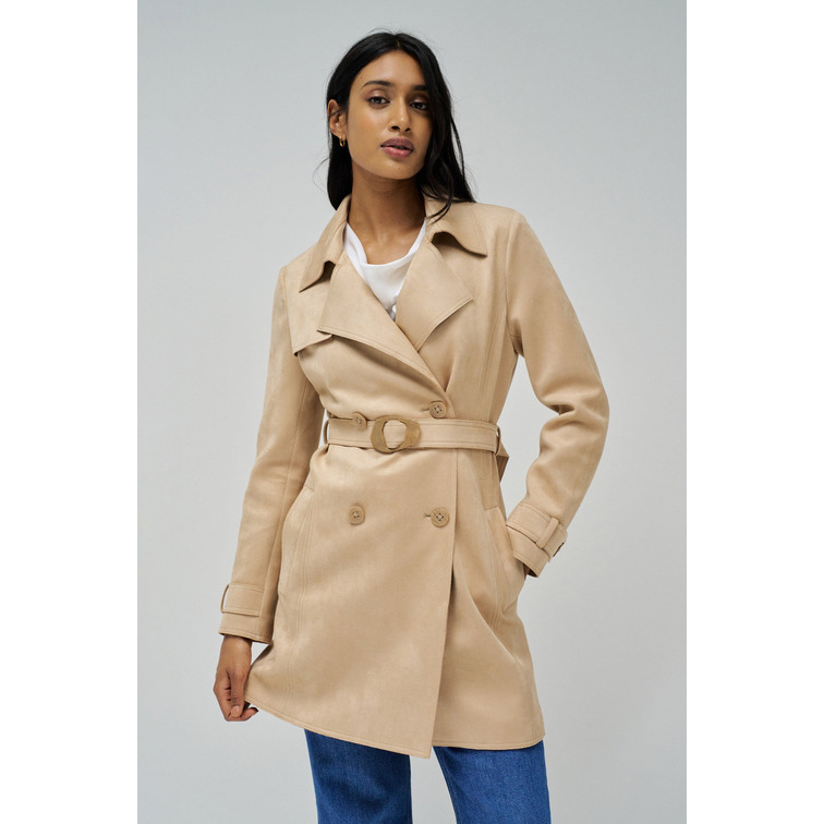 ABRIGO MUJER  SALSA JEANS SUEDE TRENCH COAT