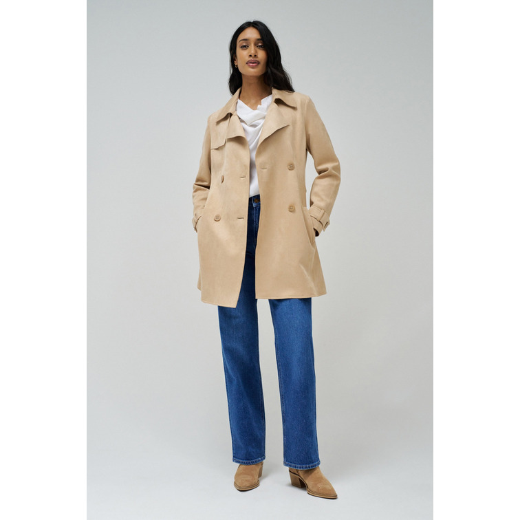 ABRIGO MUJER  SALSA JEANS SUEDE TRENCH COAT