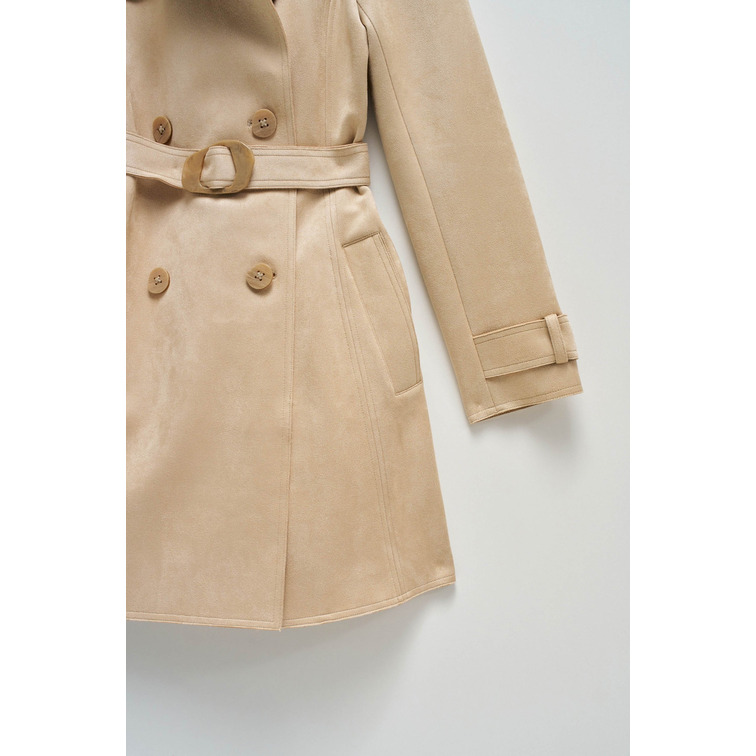 ABRIGO MUJER  SALSA JEANS SUEDE TRENCH COAT