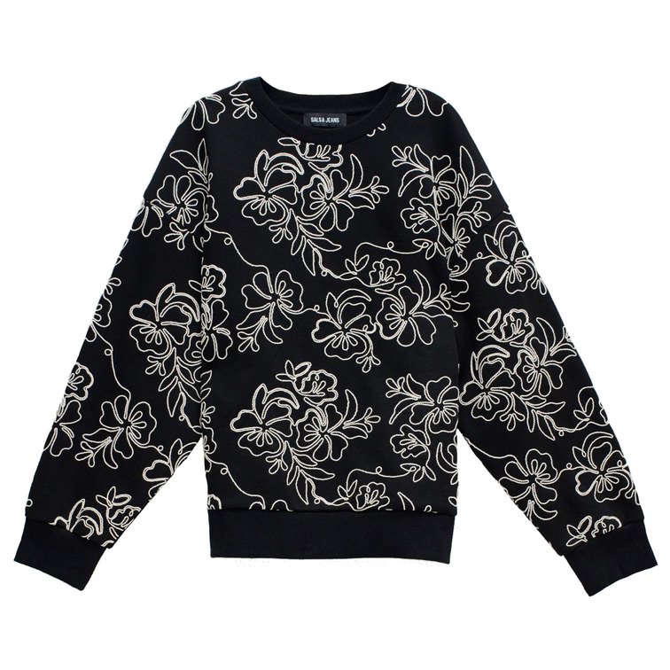 SUDADERA MUJER  SALSA JEANS EMBROIDERED CORD SWEATSHIRT AL