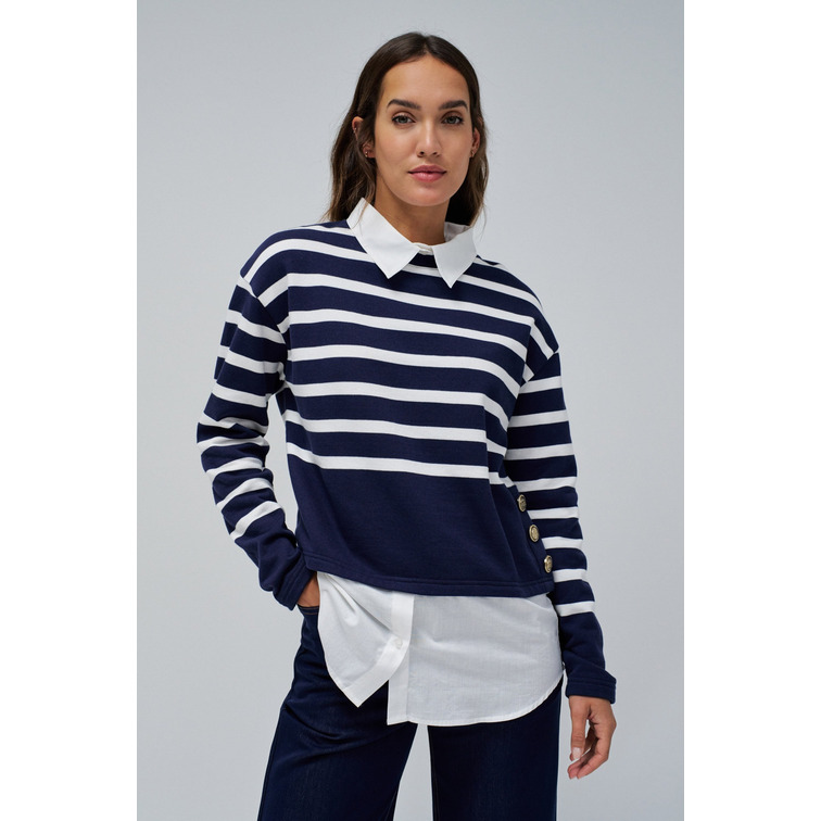 SUDADERA MUJER  SALSA JEANS TWOFER SWEATSHIRT