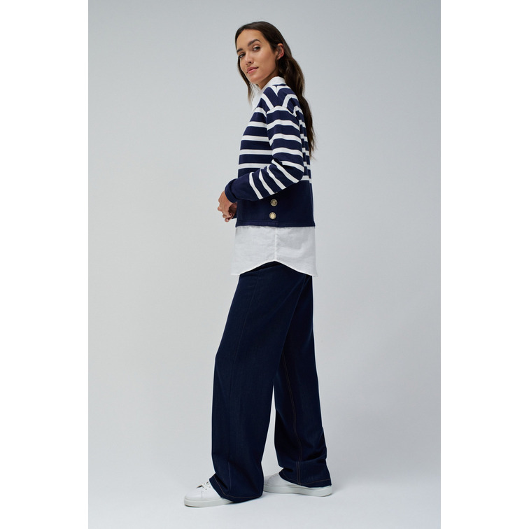 SUDADERA MUJER  SALSA JEANS TWOFER SWEATSHIRT