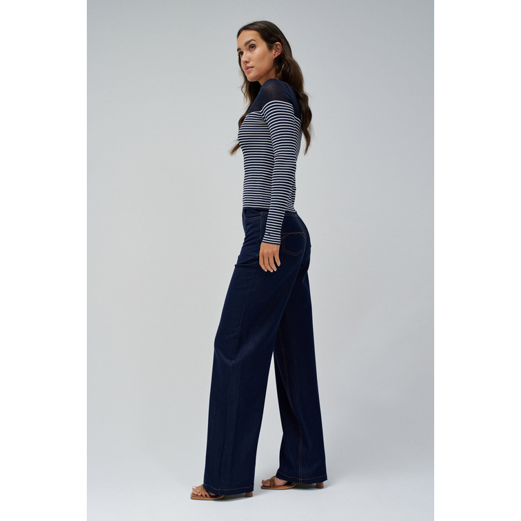 JERSEY MUJER  SALSA JEANS SWEATER WITH SHEER UPPER DETAI