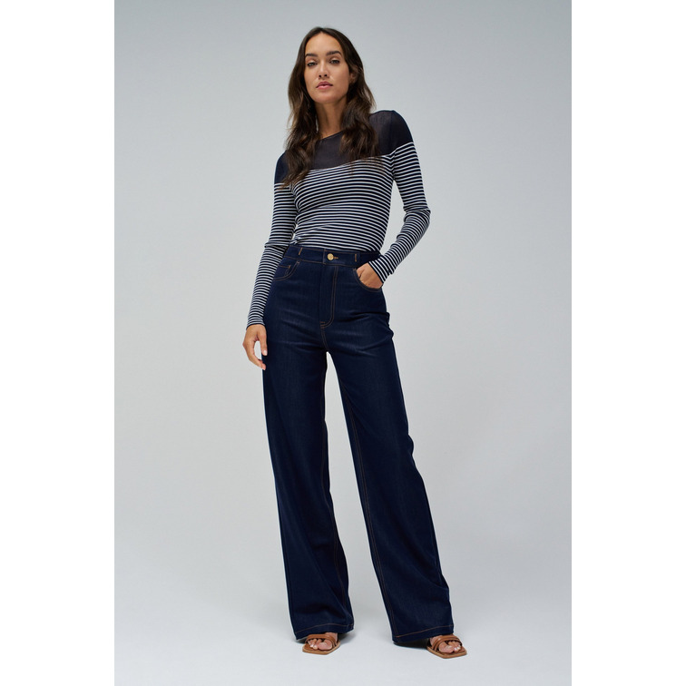 JERSEY MUJER  SALSA JEANS SWEATER WITH SHEER UPPER DETAI