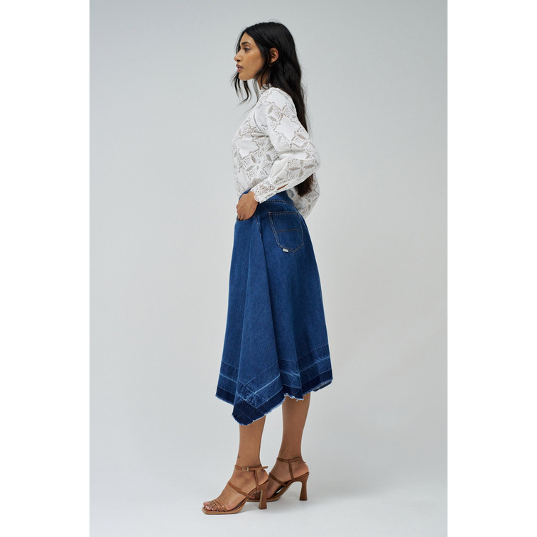 VESTIDO MUJER  SALSA JEANS TRUE SKIRT DETAIL ON THE HEM