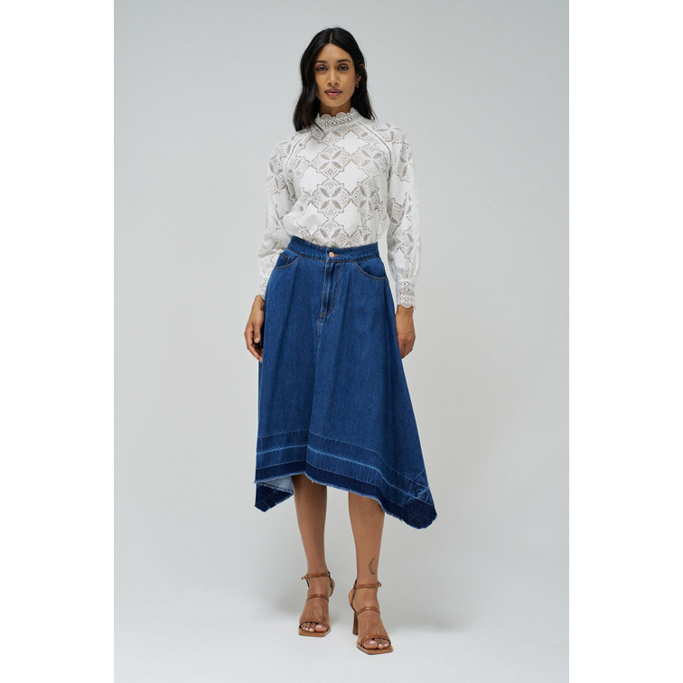 VESTIDO MUJER  SALSA JEANS TRUE SKIRT DETAIL ON THE HEM