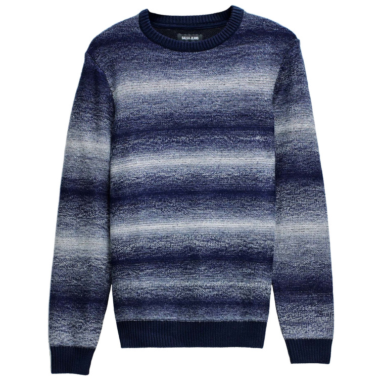 JERSEY HOMBRE  SALSA JEANS KNIT SWEATER MELANGE EFFECT