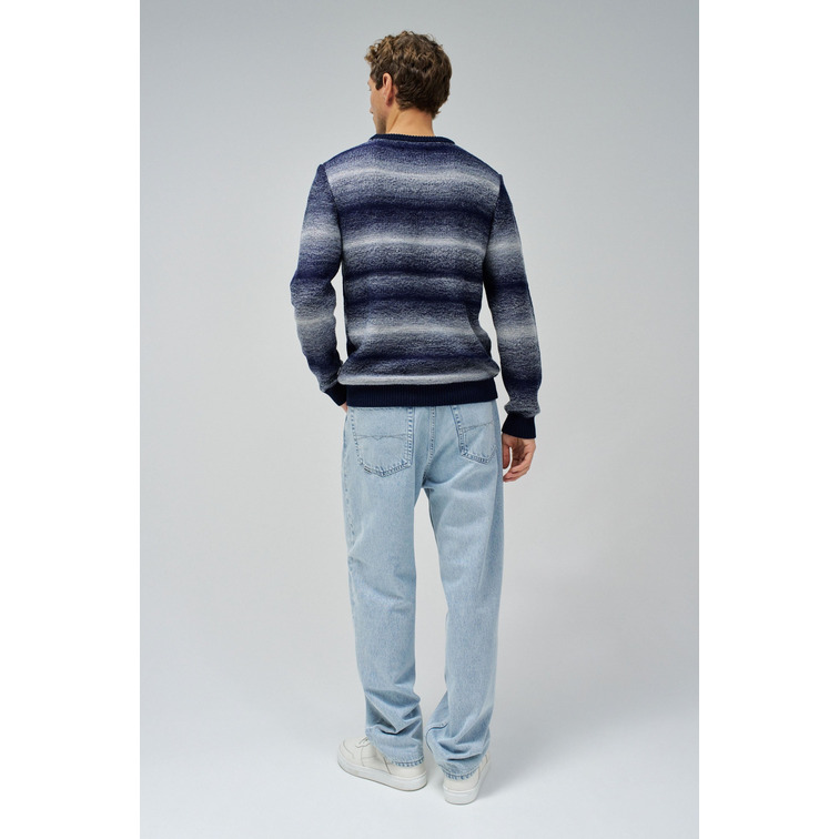 JERSEY HOMBRE  SALSA JEANS KNIT SWEATER MELANGE EFFECT